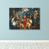 Aanbidding van de wijzen | Peter Paul Rubens | Canvas Afdruk (Insitu (Houten vloer))