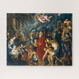 Aanbidding van de wijzen Peter Paul Rubens Legpuzzel