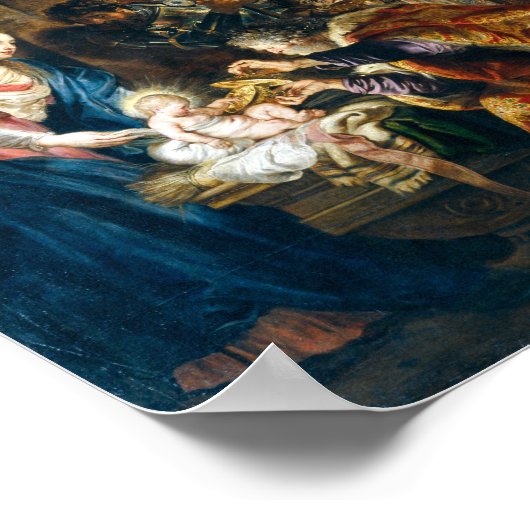 Aanbidding van de wijzen | Peter Paul Rubens | Poster (Hoek)