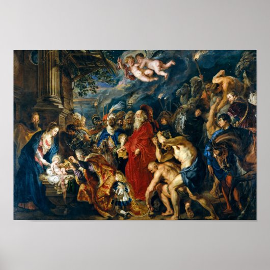 Aanbidding van de wijzen | Peter Paul Rubens | Poster (Voorkant)