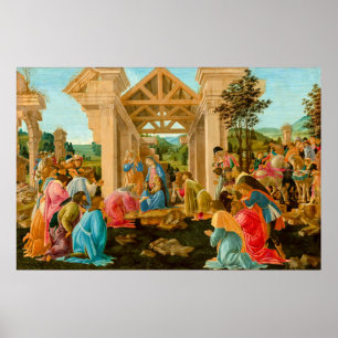 Aanbidding van de Wijzen Sandro Botticelli 1478-14 Poster