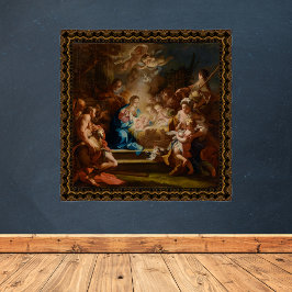 Aanbidding van herders Sebastiano Conca Kerstmis Poster