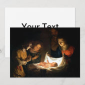 Aanbidding van het kindje Jezus - Honthorst (Voorkant / Achterkant)