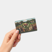 Aanbidding van het Lam door Jan van Eyck Badge (Handheld)