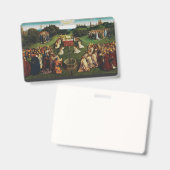 Aanbidding van het Lam door Jan van Eyck Badge (Voor- en achterkant)