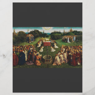 Aanbidding van het Lam door Jan van Eyck Flyer