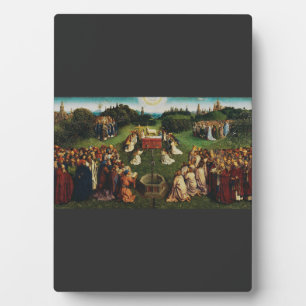 Aanbidding van het Lam door Jan van Eyck Fotoplaat