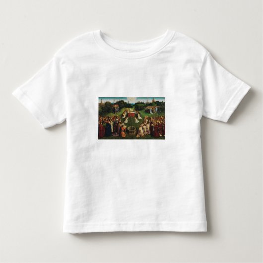 Aanbidding van het Lam door Jan van Eyck Kinder Shirts (Voorkant)