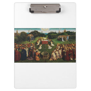Aanbidding van het Lam door Jan van Eyck Klembord