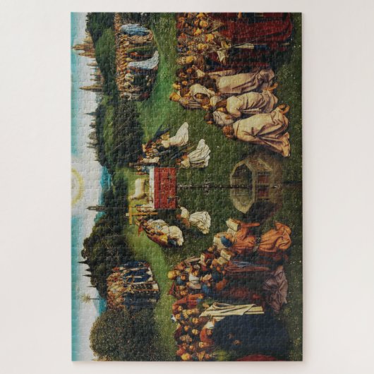 Aanbidding van het Lam door Jan van Eyck Legpuzzel (Verticaal)