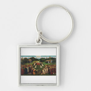 Aanbidding van het Lam door Jan van Eyck Sleutelhanger