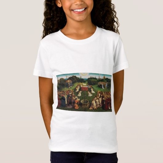 Aanbidding van het Lam door Jan van Eyck T-shirt (Voorkant)