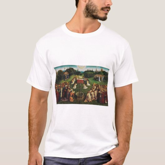 Aanbidding van het Lam door Jan van Eyck T-shirt (Voorkant)