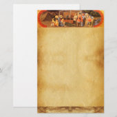 AANBIDDING VAN HET MAGISCHE KERSTPERKAMENT BRIEFPAPIER (Voorkant / Achterkant)