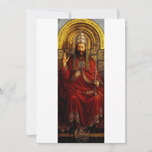 Aanbidding van het Mystiek Lam door Jan van Eyck Bedankkaart