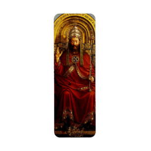 Aanbidding van het Mystiek Lam door Jan van Eyck Etiket