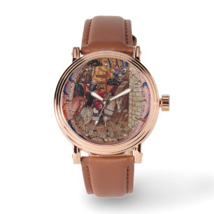 AANBIDDING VAN MAGI EN AARTSENGEL GABRIEL, MINIATU HORLOGE