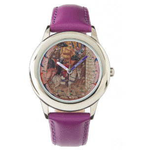 AANBIDDING VAN MAGI EN AARTSENGEL GABRIEL, MINIATU HORLOGE