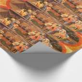 AANBIDDING VAN MAGI / GEBOORTE KERSTGROETEN CADEAUPAPIER (Hoek)