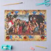 AANBIDDING VAN MAGI KERSTBLOEMENPERKAMENT, PARELTJ TISSUEPAPIER (Craft)