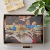 AANBIDDING VAN MAGI KERSTBLOEMENPERKAMENT, PARELTJ TISSUEPAPIER (Geschenk)