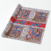 AANBIDDING VAN MAGI KOORMUZIEK KERSTPERKAMENT CADEAUPAPIER (Uitgerold)