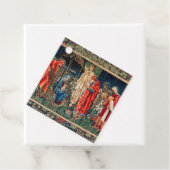 AANBIDDING VAN MAGI Morris, Burne-Jones Rechthoeki Bedankjes Labels (In situ)