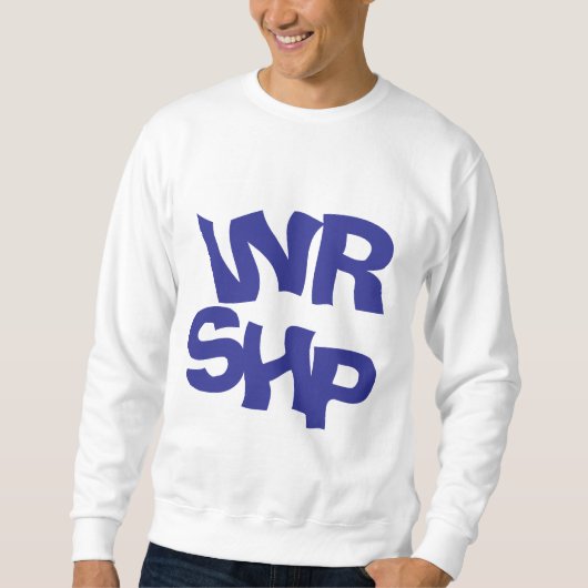 aanbiddingsquote trui (Voorkant)