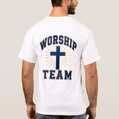 🎵 Aanbiddingsteam Personeel Typography 👕 T-shirt (Achterkant)