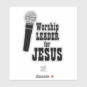 Aanbiddingsteam Sticker aanbidding leider voor Jes