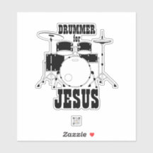 Aanbiddingsteam Sticker Drummer voor Jesus