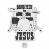 Aanbiddingsteam Sticker Drummer voor Jesus (Voorkant)
