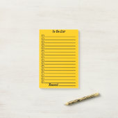 Aanbieden | Geel Post-it® Notes (Op bureau)