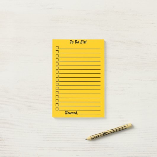 Aanbieden | Geel Post-it® Notes (Op bureau)