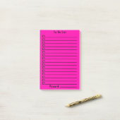 Aanbieden | Intense roze Post-it® Notes (Op bureau)