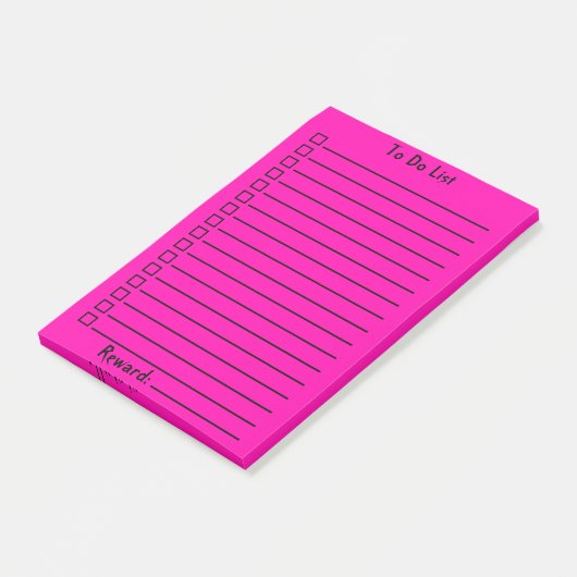 Aanbieden | Intense roze Post-it® Notes (Schuin)