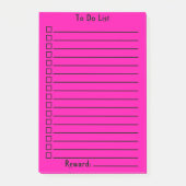 Aanbieden | Intense roze Post-it® Notes (Voorkant)
