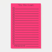 Aanbieden | Rood/roze Post-it® Notes (Voorkant)