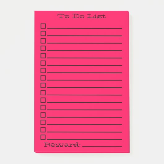 Aanbieden | Rood/roze Post-it® Notes (Voorkant)