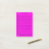 Aanbieden | Roze/Violet Post-it® Notes (Op bureau)