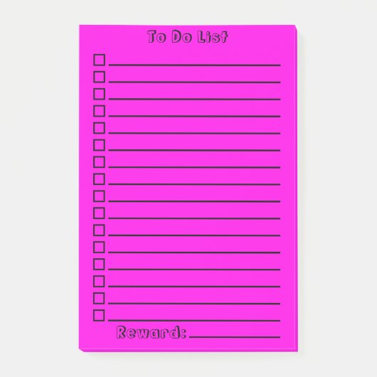 Aanbieden | Roze/Violet Post-it® Notes (Voorkant)