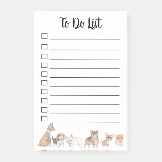 Aanbieden voor het thema Dog Post-it® Notes (Voorkant)