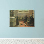 Aanbieding aan de maagd op de dag na de canvas afdruk (Insitu (Houten vloer))