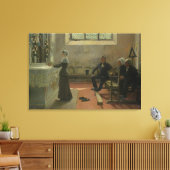 Aanbieding aan de maagd op de dag na de canvas afdruk (Insitu (Woonkamer))