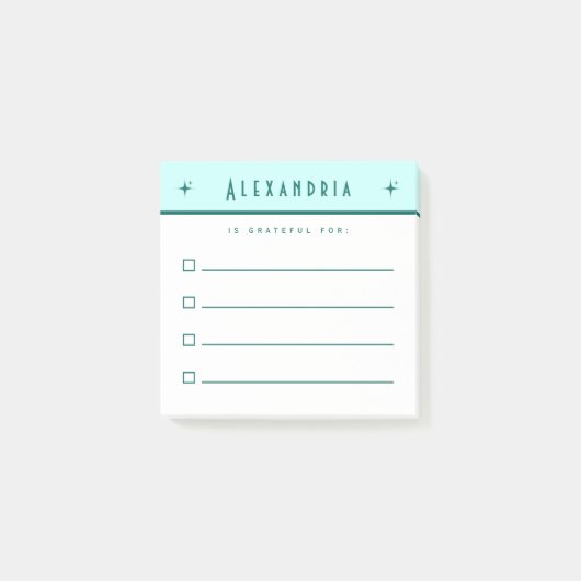 Aanbieding doen, Gratitude-checklist Post-it® Notes (Voorkant)