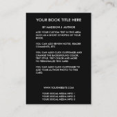 Aanbieding schrijver boek Hoesje Grote Visitekaartje (Achterkant)