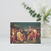 Aanbieding van Abigail voor David Briefkaart (Staand voorkant)