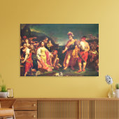 Aanbieding van Abigail voor David Canvas Afdruk (Insitu (Woonkamer))