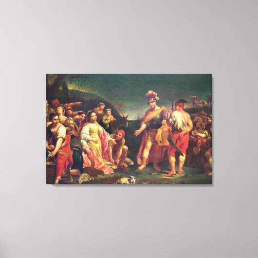 Aanbieding van Abigail voor David Canvas Afdruk (Voorkant)