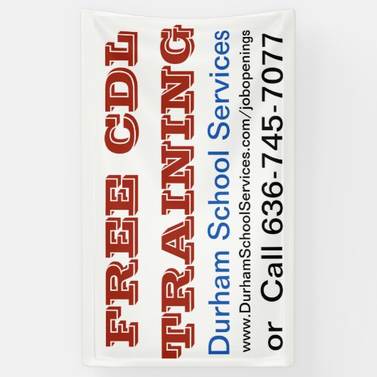 Aanbieding voor 5' x 3' binnenband spandoek (Verticaal)